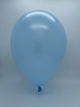 Inflated Balloon Image 9" Metallic Light Blue Decomex Latex Balloons (100 Per Bag)