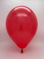 Inflated Balloon Image 12" Metallic Red Decomex Latex Balloons (100 Per Bag)