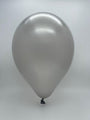 Inflated Balloon Image 6" Metallic Silver Decomex Linking Latex Balloons (100 Per Bag)