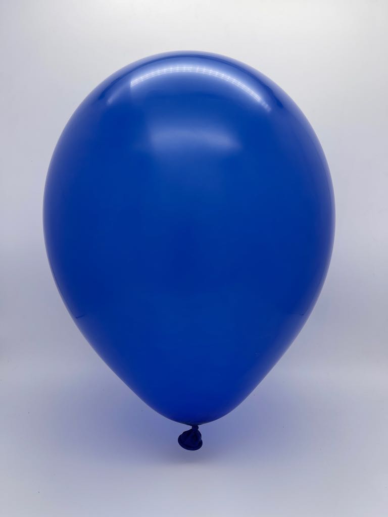 Inflated Balloon Image T160D Pastel Navy Blue Decomex Modelling Latex Balloons (100 Per Bag)