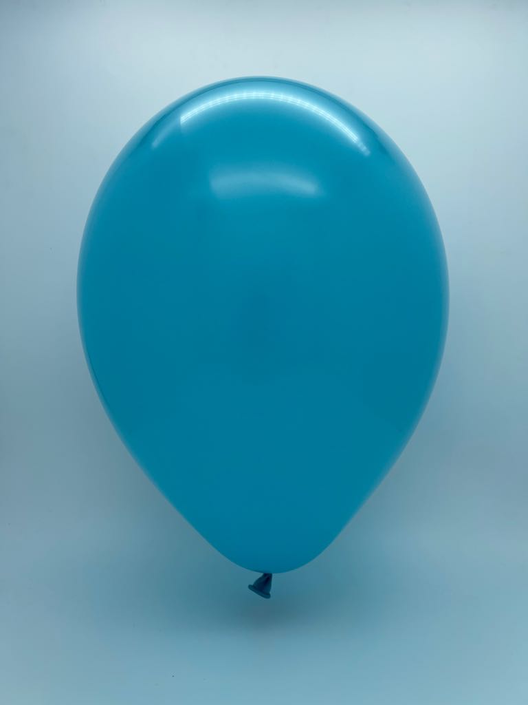 Inflated Balloon Image 11" Pastel Turquoise Tuftex Latex Balloons (100 Per Bag)