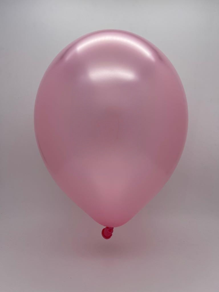 Inflated Balloon Image 24" Pearl Metallic Shimmering Pink Tuftex Latex Balloons (3 Per Bag)