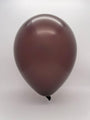 Inflated Balloon Image 16" Qualatex Latex Balloons CHOCOLATE BROWN (50 Per Bag)