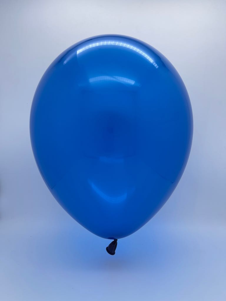 Inflated Balloon Image 16" Qualatex Latex Balloons Sapphire Blue Jewel (50 Per Bag)