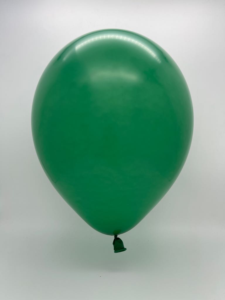 Inflated Balloon Image 5" Standard Forest Green Decomex Latex Balloons (100 Per Bag)