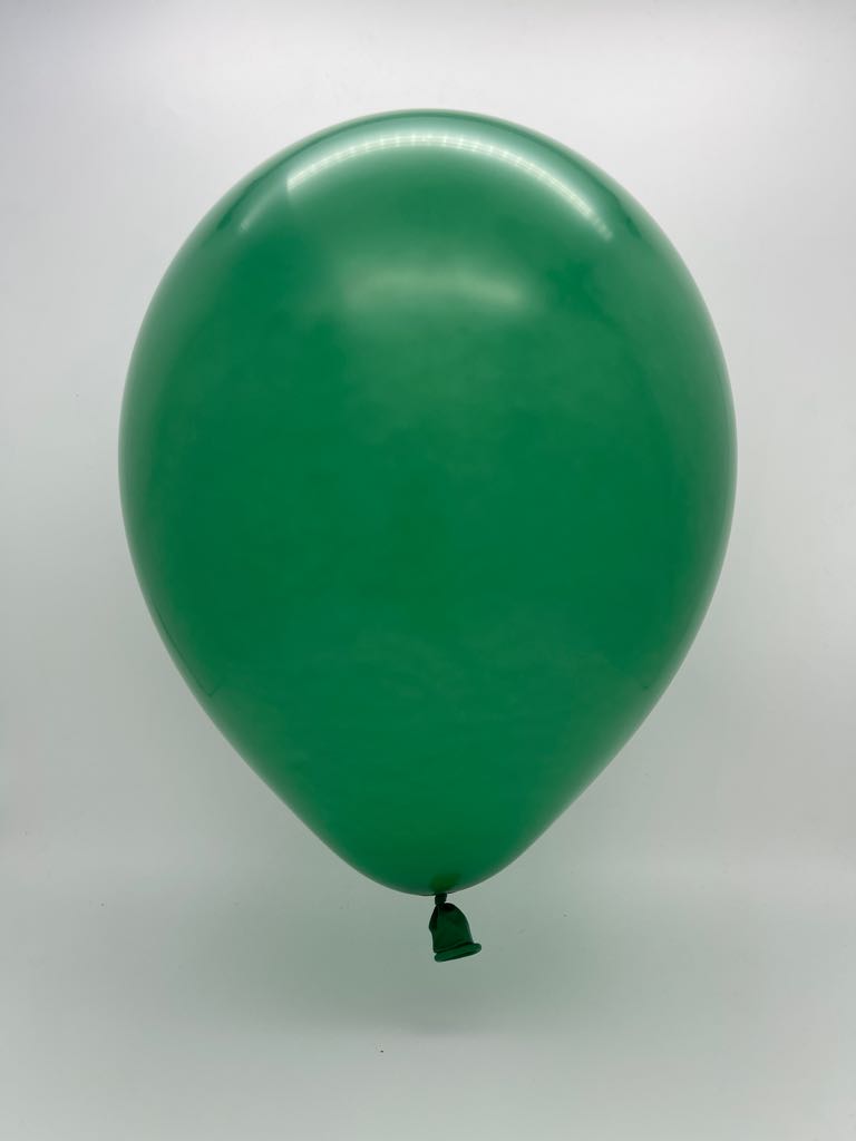 Inflated Balloon Image T160D Standard Forest Green Decomex Modelling Latex Balloons (100 Per Bag)