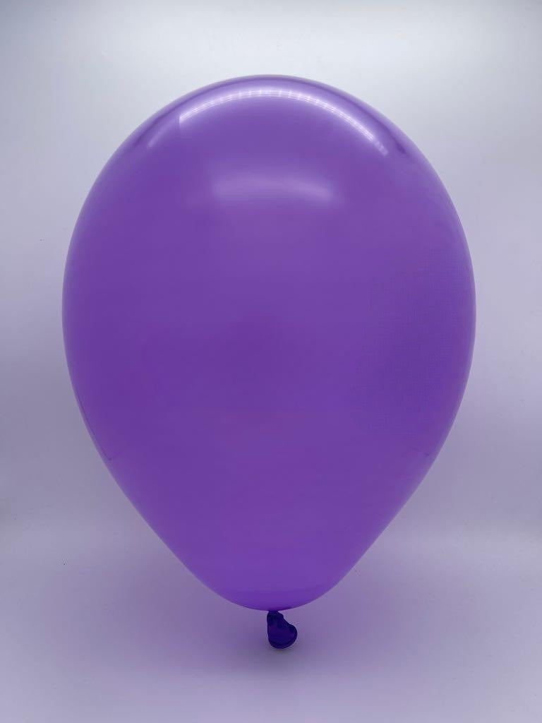 Inflated Balloon Image 7" Standard Lavender Decomex Heart Shaped Latex Balloons (100 Per Bag)