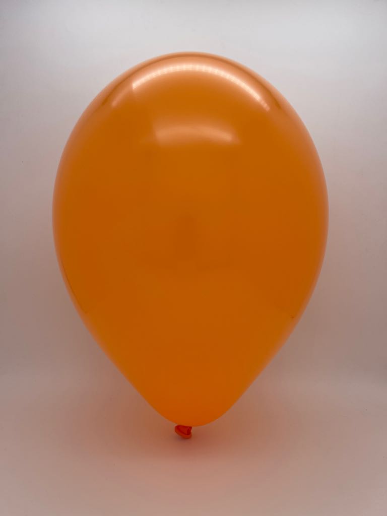 Inflated Balloon Image 24" Orange Latex Balloons (3 Per Bag) Brand Tuftex