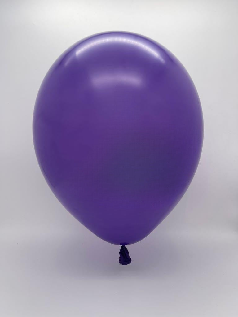 Inflated Balloon Image 5" Standard Purple Decomex Latex Balloons (100 Per Bag)