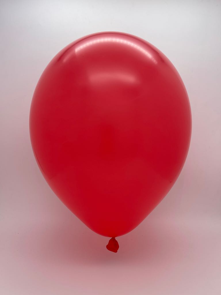 Inflated Balloon Image 5" Standard Red Decomex Latex Balloons (100 Per Bag)