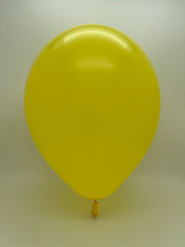 Inflated Balloon Image T160D Standard Yellow Decomex Modelling Latex Balloons (100 Per Bag)