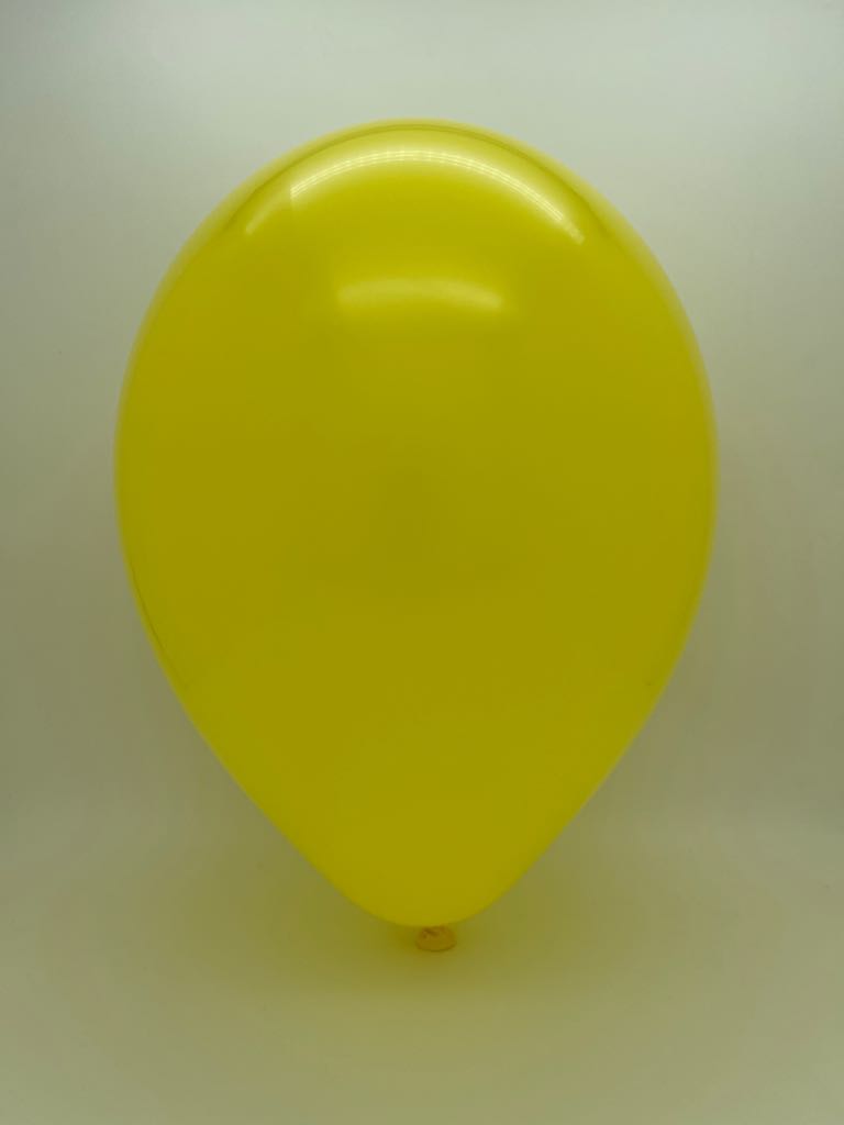 Inflated Balloon Image 24" Yellow Latex Balloons (3 Per Bag) Brand Tuftex