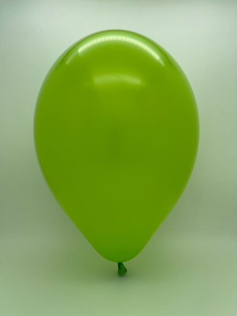 Inflated Balloon Image 11 Inch Tuftex Latex Balloons (100 Per Bag) Lime Green