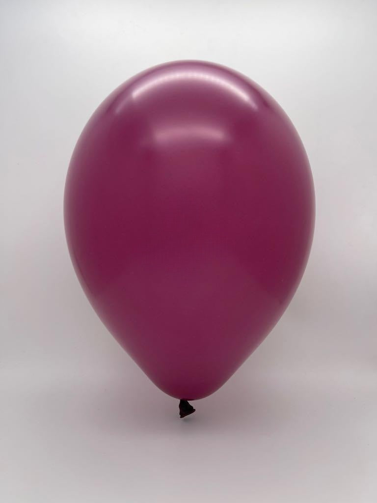 Inflated Balloon Image 5 Inch Tuftex Latex Balloons (50 Per Bag) Sangria