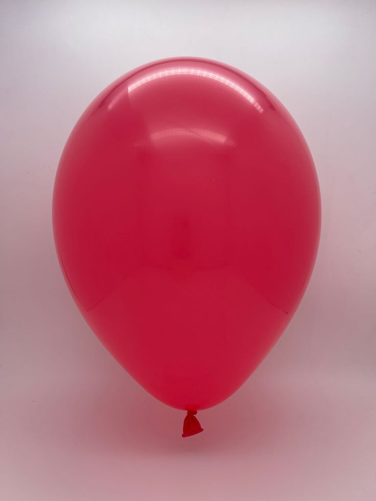 Inflated Balloon Image 5 Inch Tuftex Latex Balloons (50 Per Bag) Taffy Pink