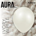 Ivory White Full Photo Shoot of Aura Balloons Kalisan Latex Balloons