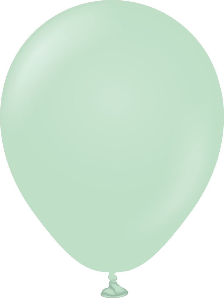 5" Kalisan Latex Balloons Pastel Matte Macaroon Green (1000 Per Bag)