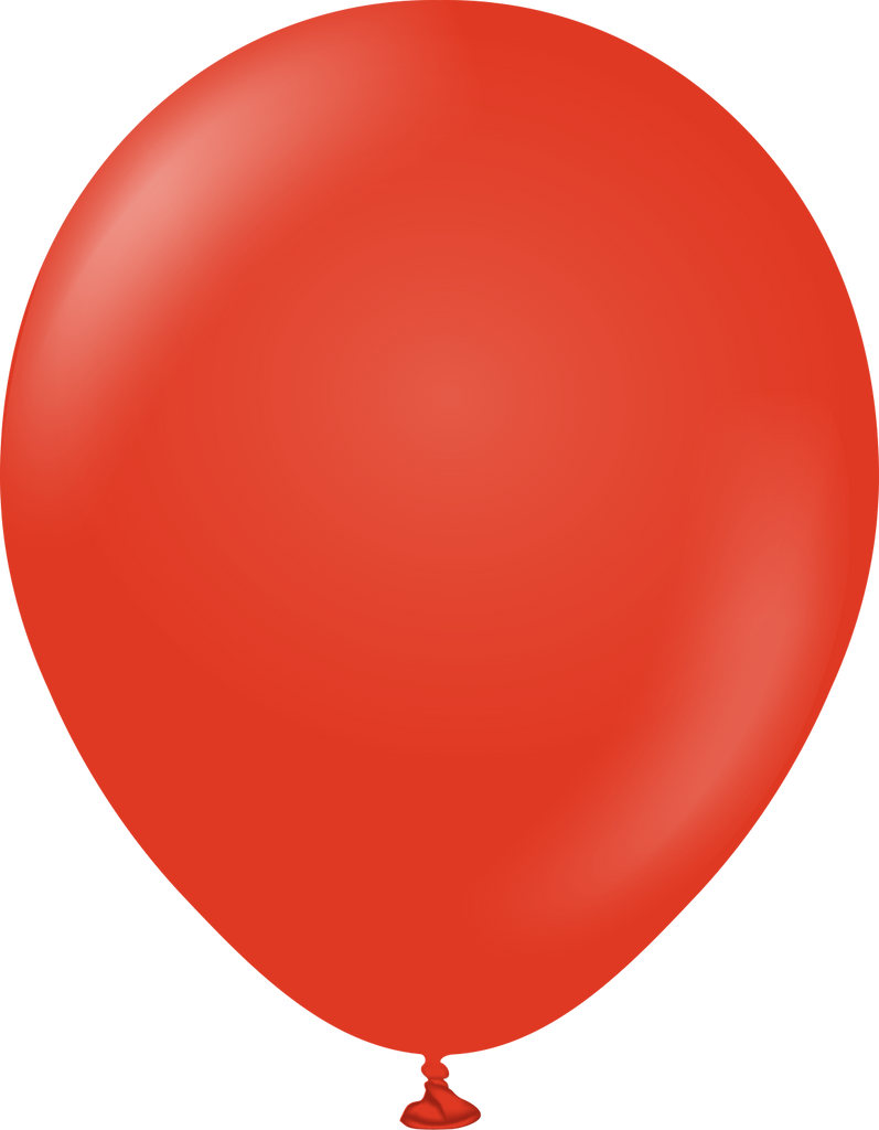 12" Kalisan Latex Balloons Standard Red (500 Per Bag)