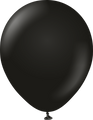12" Kalisan Latex Balloons Standard Black (500 Per Bag)