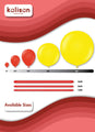 available balloon sizes from Kalisan