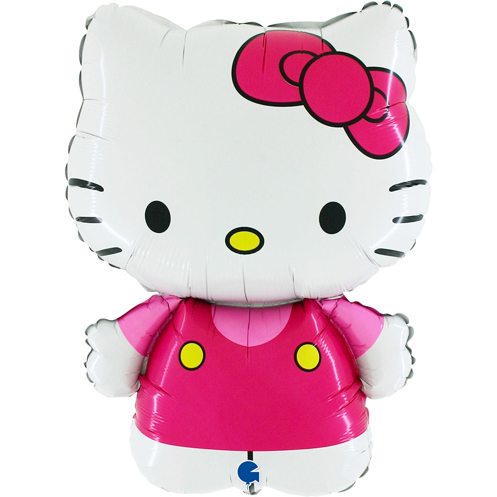 Uninflated 32 Inches Hello Kitty Fuchsia Foil Balloon Manufacturered By Grabo