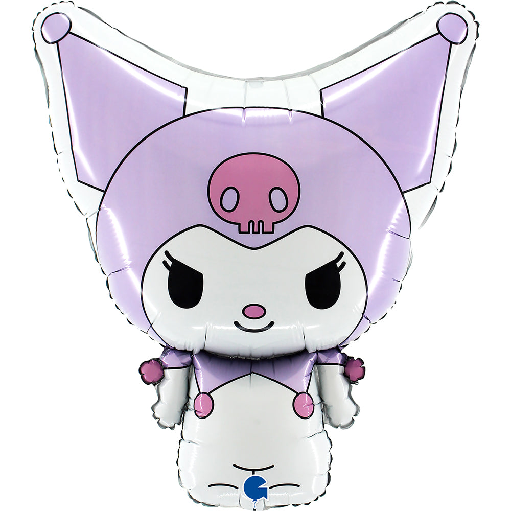 Uninflated 29 Inches Kuromi Kuromi Lilac Foil Balloon Manufacturered By Grabo