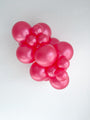 11" Pearl Metallic Fuchsia Tuftex Latex Balloons (100 Per Bag) Manufacturer Inflated Image