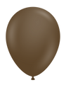 Un globo de látex Tuftex de 17″ en color marrón cacao, de la colección Designer Balloon.