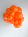 5 Inch Tuftex Latex Balloons (50 Per Bag) Orange Manufacturer Inflated Image