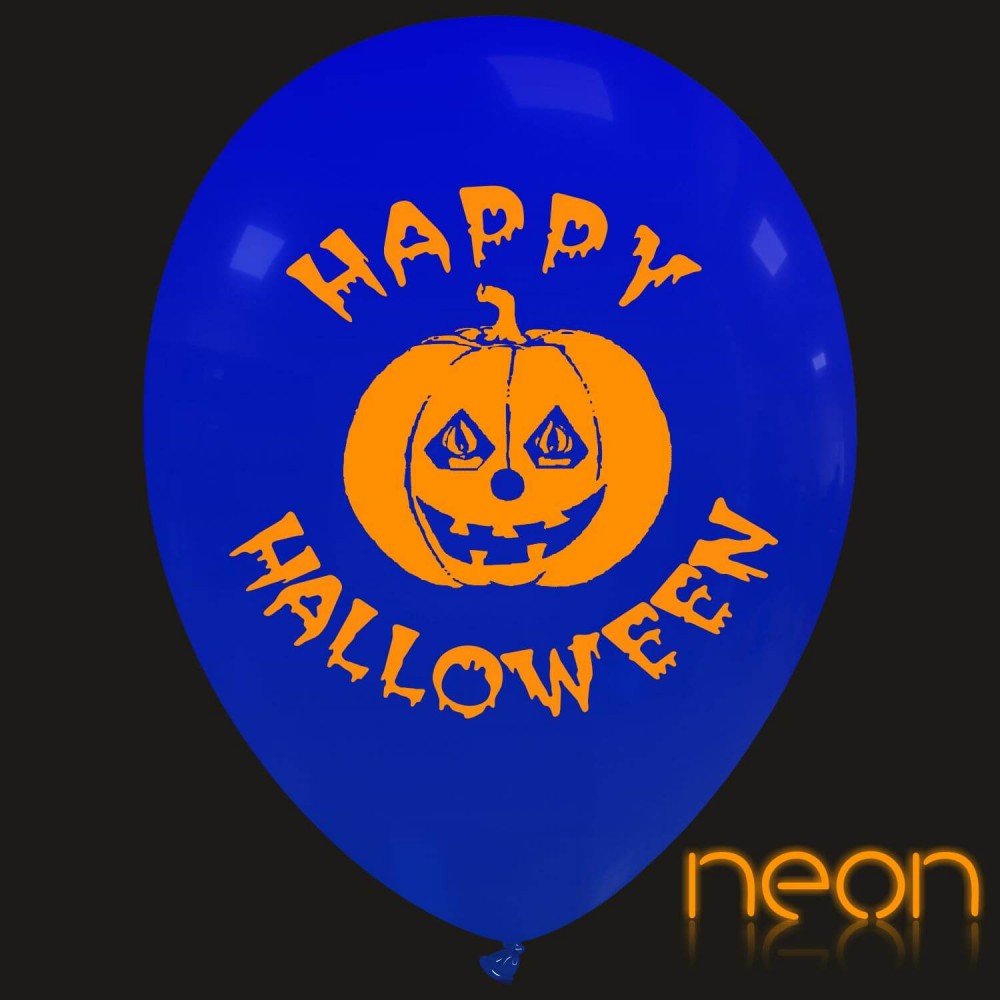 Uninflated 12 Inches Pumpkin Neon 1 sided (25 Per Bag) Cattex Brand Latex Balloons Manufacturered By Cattex