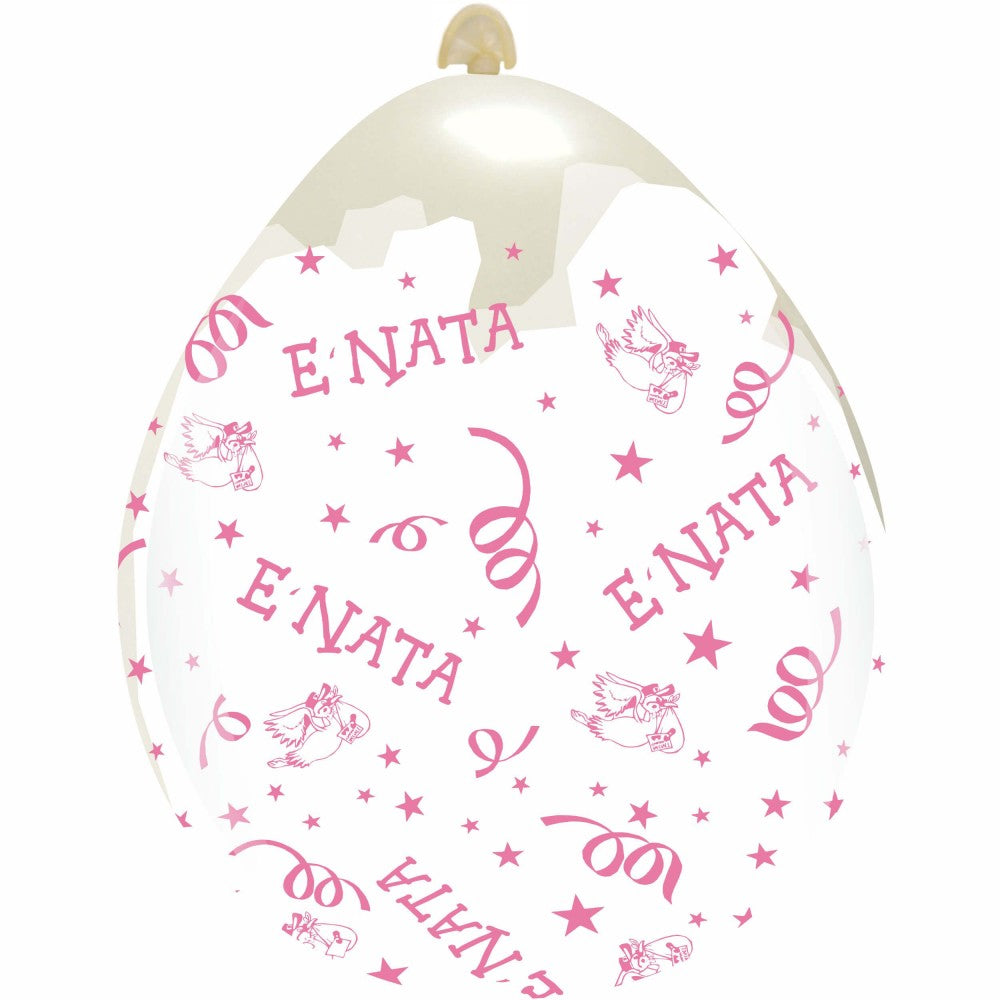 Uninflated 18 Inches It's a Girl All Around (10 Per Bag) Cattex Brand Stuffing Latex Balloons Manufacturered By Cattex