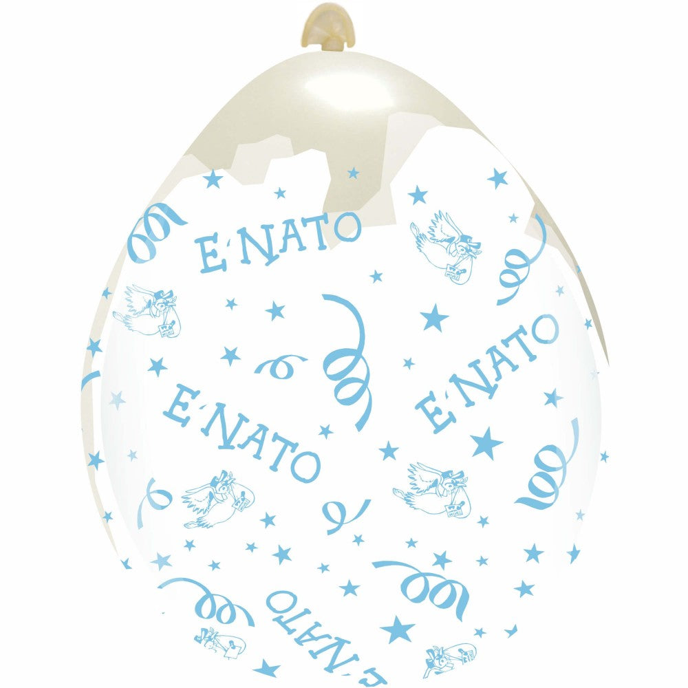 Uninflated 18 Inches It's a Boy All Around (10 Per Bag) Cattex Brand Stuffing Latex Balloons Manufacturered By Cattex