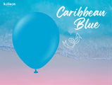 Uninflated 260K Nozzle Up Kalisan Twisting Latex Balloons Standard Caribbean Blue (50 Per Bag) Manufactured By Kalisan In Turkey for Bargain Balloons