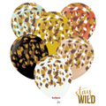 Uninflated 12" Kalisan Printed Savanna Assorted (6 Per Bag) Latex Balloons Brand Name Kalisan In Turkey for Bargain Balloons