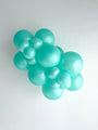 11" Pearl Metallic Seafoam Tuftex Latex Balloons (100 Per Bag) Manufacturer Inflated Image