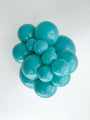 17" Pastel Teal Tuftex Latex Balloons (50 Per Bag) Manufacturer Inflated Image