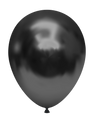 Un ballon en latex de 24 pouces, entièrement gonflé, de type Shadow Chrome Like Tuftex Effects, de Tuftex, flotte sur un fond blanc uni.