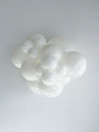 5" White Tuftex Latex Balloons (50 Per Bag) Manufacturer Inflated Image