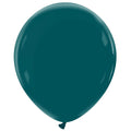 An 18″ Cattex Brand Premium Petrol Latex Balloon with a glossy finish and subtle highlights, shown inflated against a plain white background.