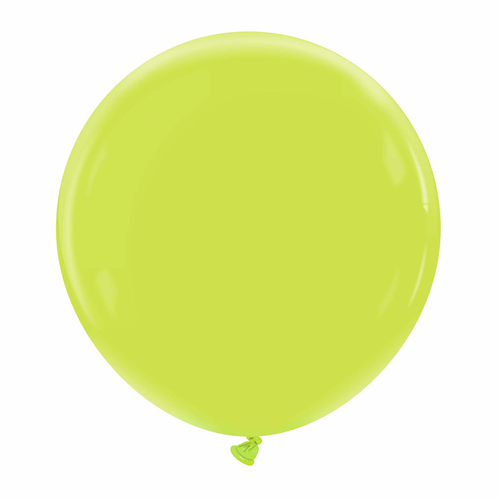 Uninflated 36 Inches Cattex Brand Premium Apple Green Latex Balloons