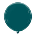 A single, inflated 24″ Cattex Brand Premium Petrol Latex Balloon floats against a plain white background.