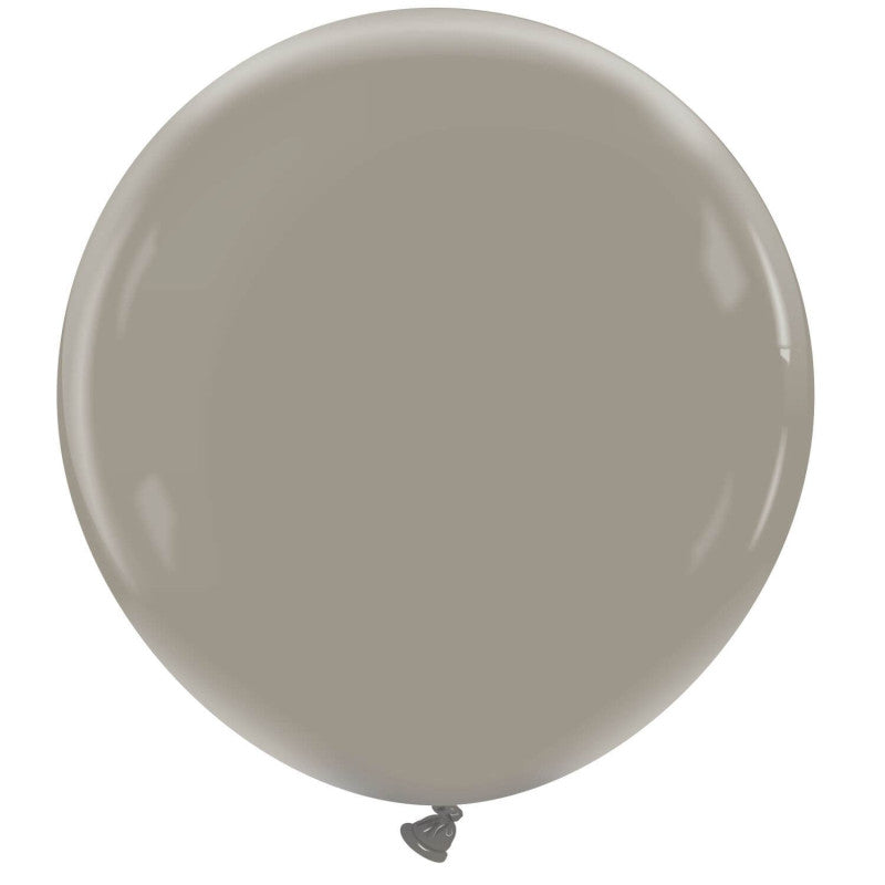 Uninflated 36 Inches Cattex Brand Premium Lead Grey Latex Balloons