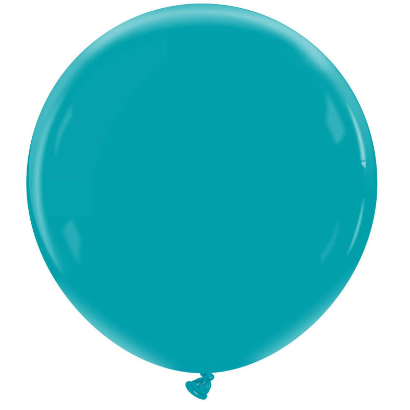 Uninflated 36 Inches Cattex Brand Premium Peacock Blue Latex Balloons