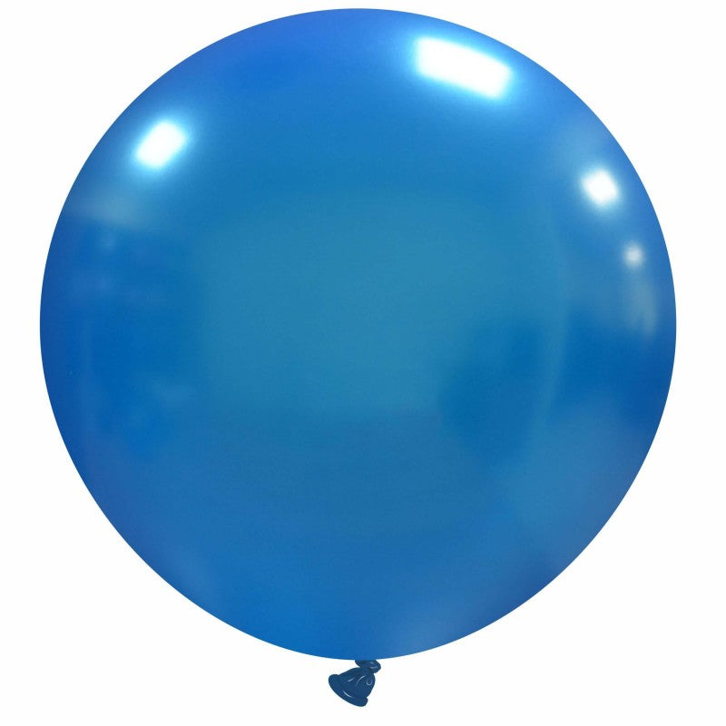 Uninflated 35 Inches Cattex Brand Premium Metal Dark Blue Latex Balloons