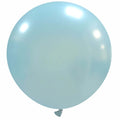 Uninflated 35 Inches Cattex Brand Premium Metal Sky Blue Latex Balloons