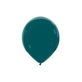 A fully inflated 5″ Cattex Brand Premium Petrol Latex Balloon floats against a plain white background.