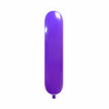 Uninflated 67 Inches Banner Cattex Brand Standard Purple Latex Balloons