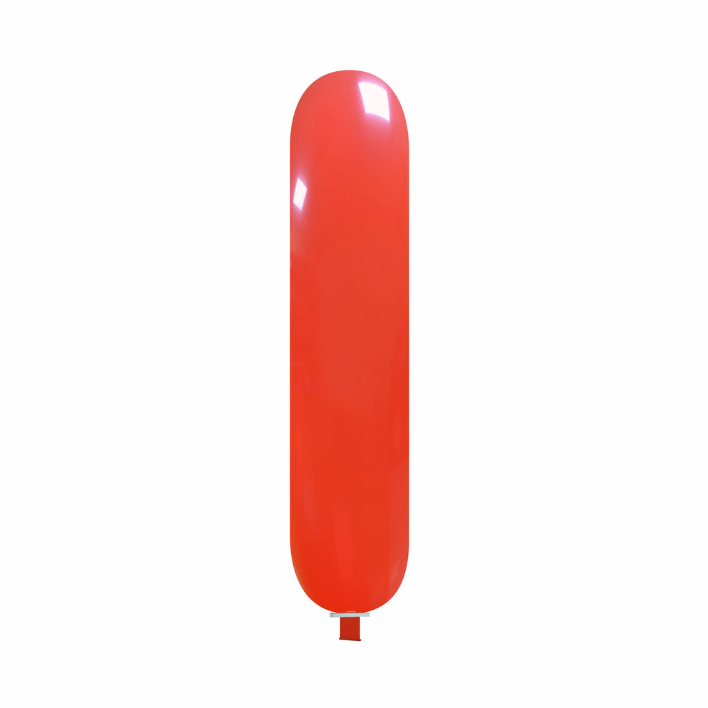 Uninflated 67 Inches Banner Cattex Brand Standard Light Red Latex Balloons