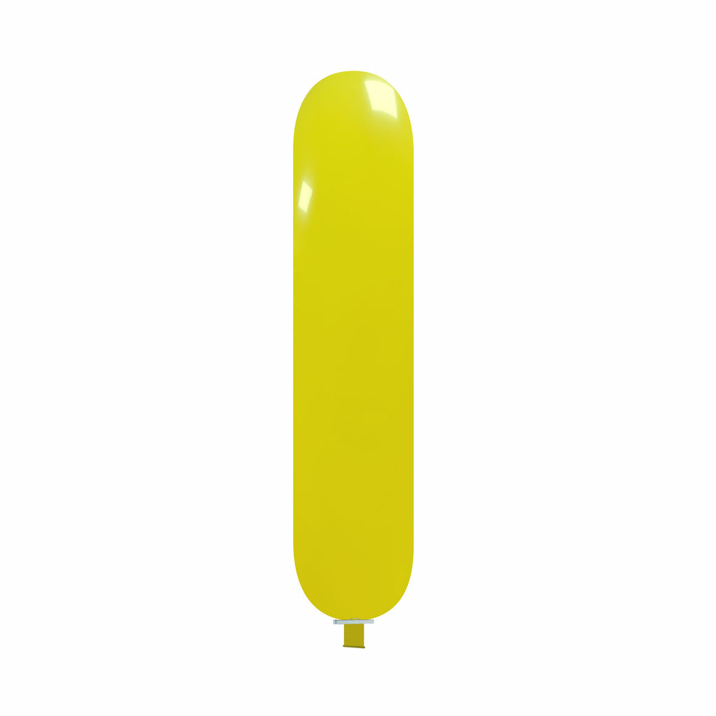 Uninflated 67 Inches Banner Cattex Brand Standard Yellow Latex Balloons