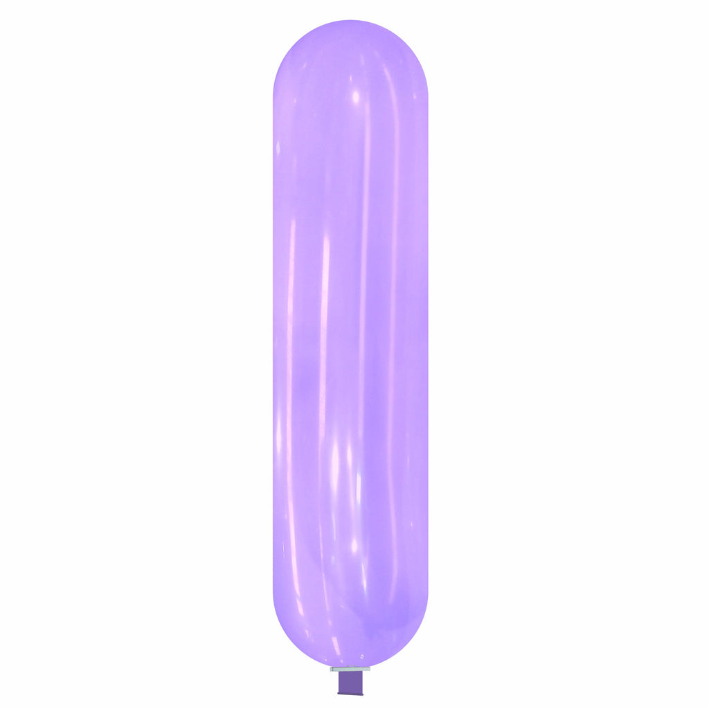 Uninflated 87 Inches Banner Cattex Brand Crystal Crystal Purple Latex Balloons